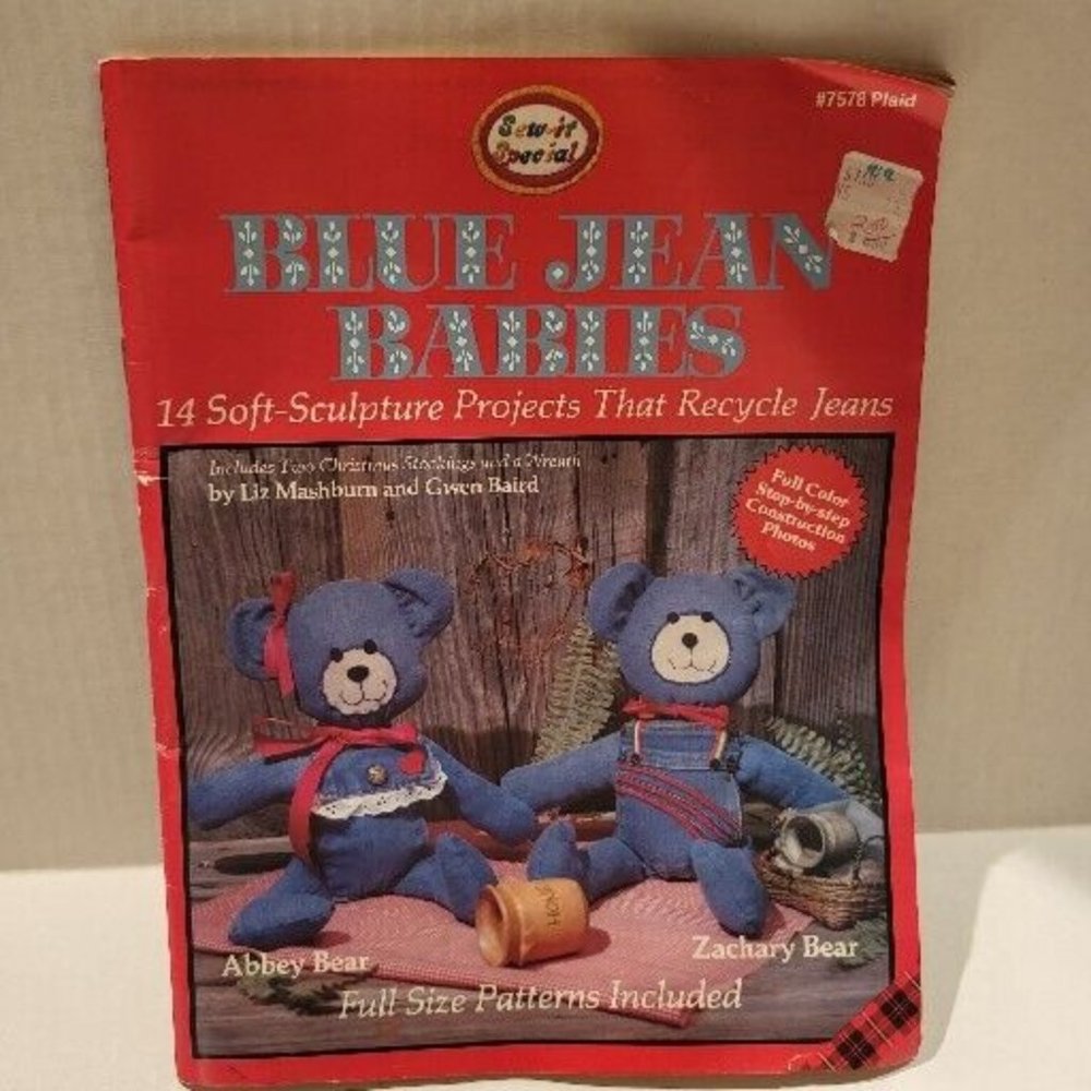 Vintage SEW IT SPECIAL #7578 Blue Jean Babies Crafting Book Includes Patterns
